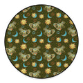 Cute Cartoon Cancer Pattern Print Round Floor Mat