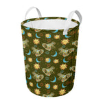 Cute Cartoon Cancer Pattern Print Round Laundry Basket