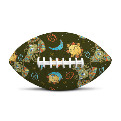Cute Cartoon Cancer Pattern Print Rugby Ball
