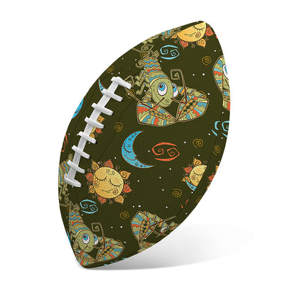 Cute Cartoon Cancer Pattern Print Rugby Ball
