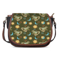 Cute Cartoon Cancer Pattern Print Saddle Bag