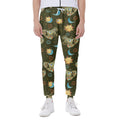 Cute Cartoon Cancer Pattern Print Joggers