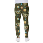 Cute Cartoon Cancer Pattern Print Scuba Joggers