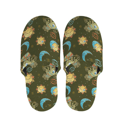 Cute Cartoon Cancer Pattern Print Slippers