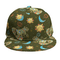 Cute Cartoon Cancer Pattern Print Snapback Cap