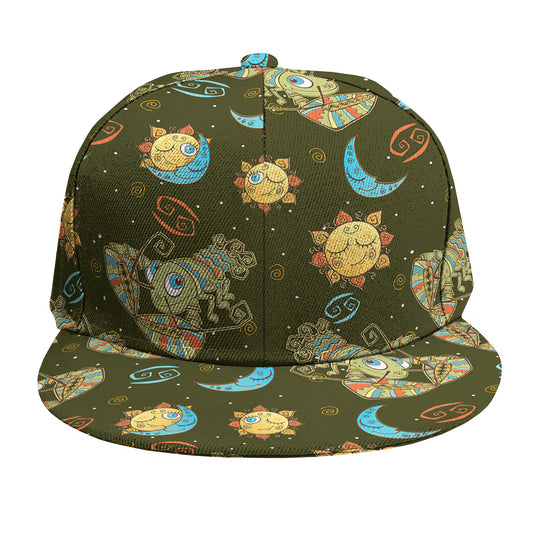 Cute Cartoon Cancer Pattern Print Snapback Cap