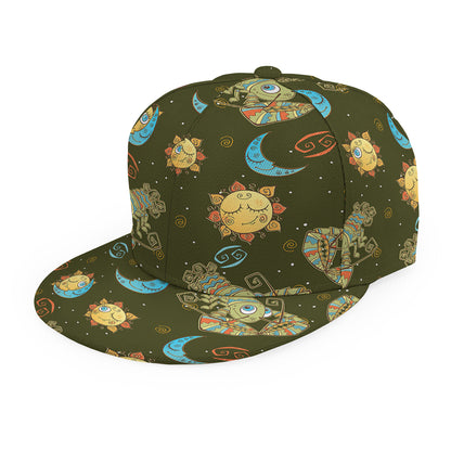 Cute Cartoon Cancer Pattern Print Snapback Cap