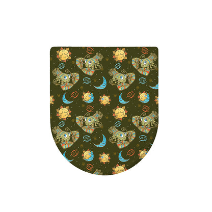 Cute Cartoon Cancer Pattern Print Toilet Lid Cover