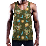 Cute Cartoon Cancer Pattern Print Training Tank Top