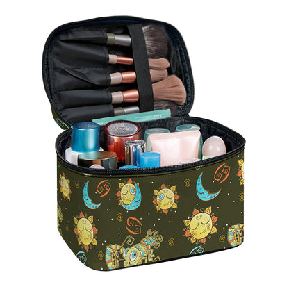 Cute Cartoon Cancer Pattern Print Travel Makeup Bag