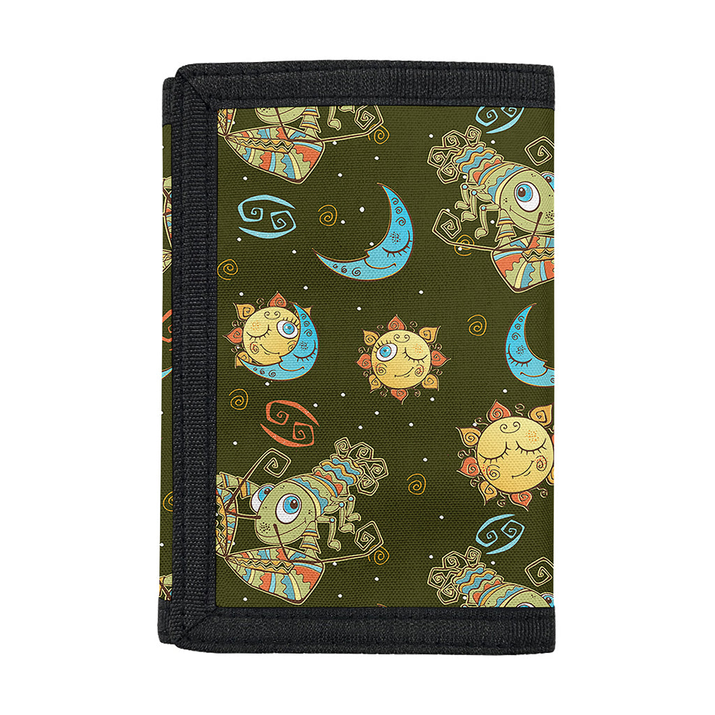 Cute Cartoon Cancer Pattern Print Trifold Wallet