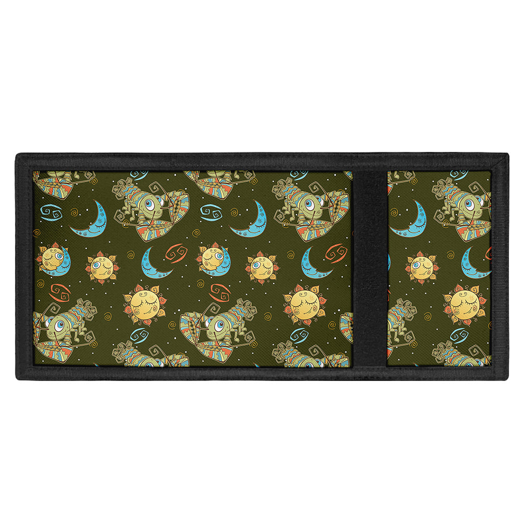 Cute Cartoon Cancer Pattern Print Trifold Wallet