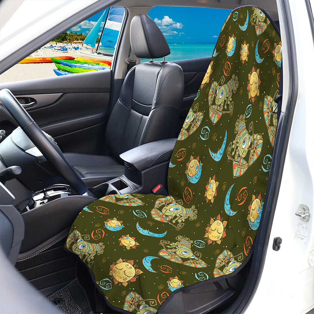 Cute Cartoon Cancer Pattern Print Waterproof Car Seat Cover