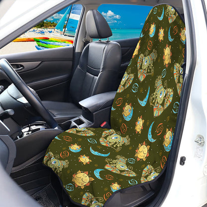 Cute Cartoon Cancer Pattern Print Waterproof Car Seat Cover