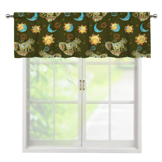 Cute Cartoon Cancer Pattern Print Window Valance