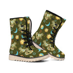 Cute Cartoon Cancer Pattern Print Winter Boots
