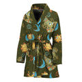 Cute Cartoon Cancer Pattern Print Women's Bathrobe