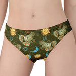 Cute Cartoon Cancer Pattern Print Women's Panties