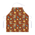 Cute Cartoon Capricorn Pattern Print Adjustable Apron