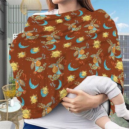 Cute Cartoon Capricorn Pattern Print Baby Seat Cover