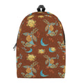 Cute Cartoon Capricorn Pattern Print School Backpack