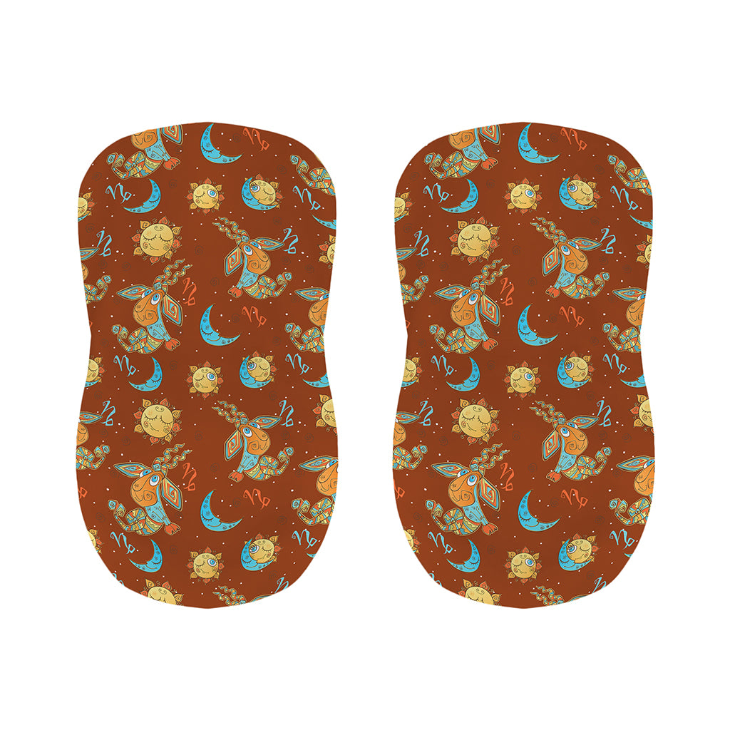 Cute Cartoon Capricorn Pattern Print Bar Stool Covers