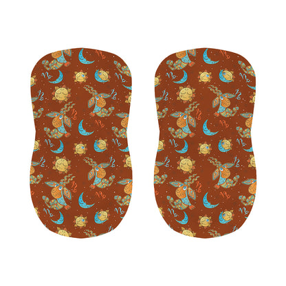 Cute Cartoon Capricorn Pattern Print Bar Stool Covers