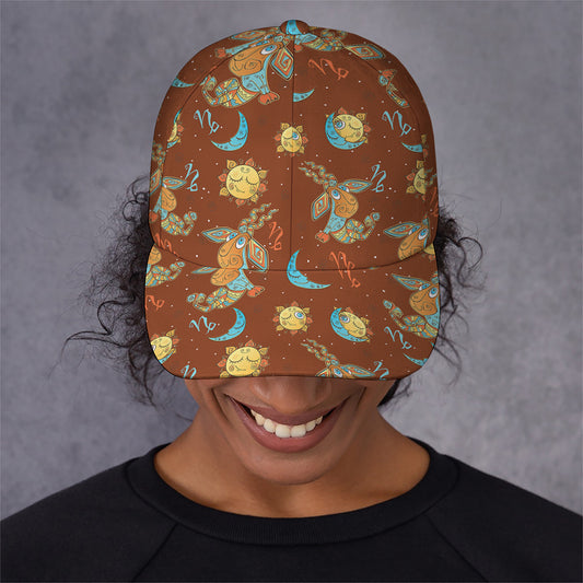 Cute Cartoon Capricorn Pattern Print Baseball Cap