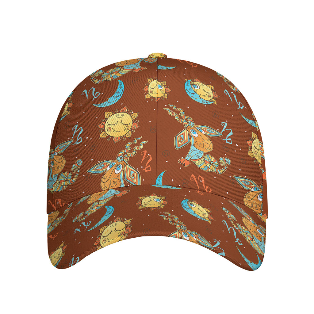 Cute Cartoon Capricorn Pattern Print Baseball Cap