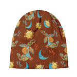 Cute Cartoon Capricorn Pattern Print Beanie