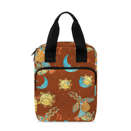 Cute Cartoon Capricorn Pattern Print Bible Tote Bag