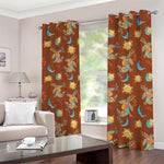 Cute Cartoon Capricorn Pattern Print Blackout Grommet Curtains