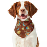 Cute Cartoon Capricorn Pattern Print Dog Bandana