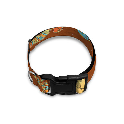 Cute Cartoon Capricorn Pattern Print Dog Collar