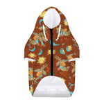 Cute Cartoon Capricorn Pattern Print Dog Zip Up Hoodie