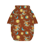 Cute Cartoon Capricorn Pattern Print Dog Zip Up Hoodie