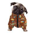 Cute Cartoon Capricorn Pattern Print Dog Zip Up Jacket