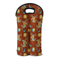 Cute Cartoon Capricorn Pattern Print Double Neoprene Wine Tote