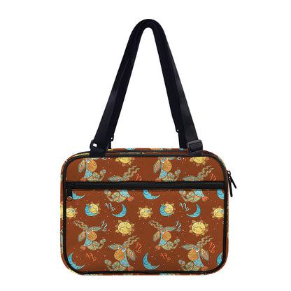 Cute Cartoon Capricorn Pattern Print Double Strap Bible Bag