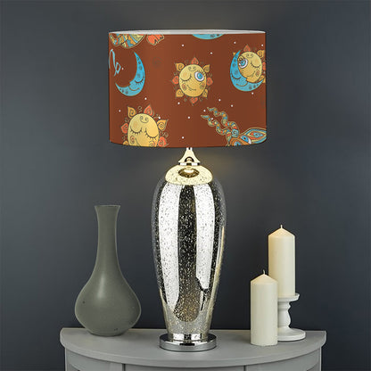 Cute Cartoon Capricorn Pattern Print Drum Lamp Shade