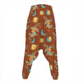 Cute Cartoon Capricorn Pattern Print Hammer Pants