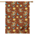 Cute Cartoon Capricorn Pattern Print House Flag
