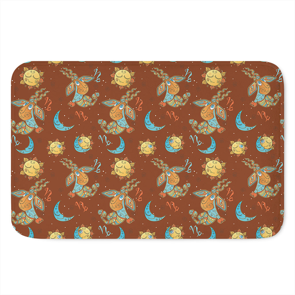 Cute Cartoon Capricorn Pattern Print Indoor Door Mat