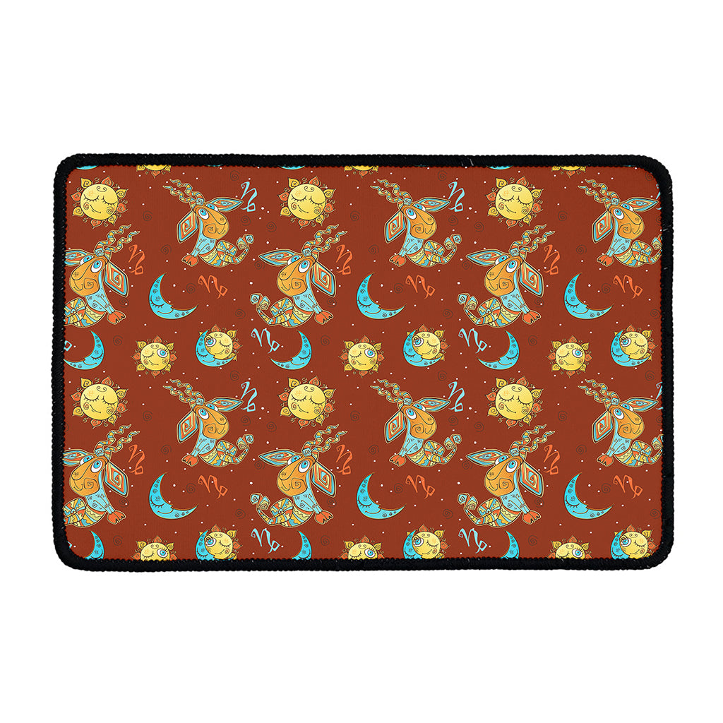 Cute Cartoon Capricorn Pattern Print Kitchen Mat