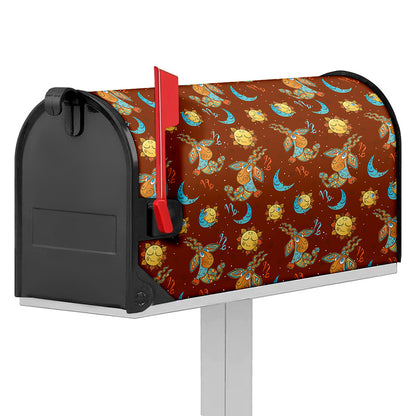 Cute Cartoon Capricorn Pattern Print Mailbox Cover
