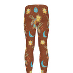 Cute Cartoon Capricorn Pattern Print Men's leggings