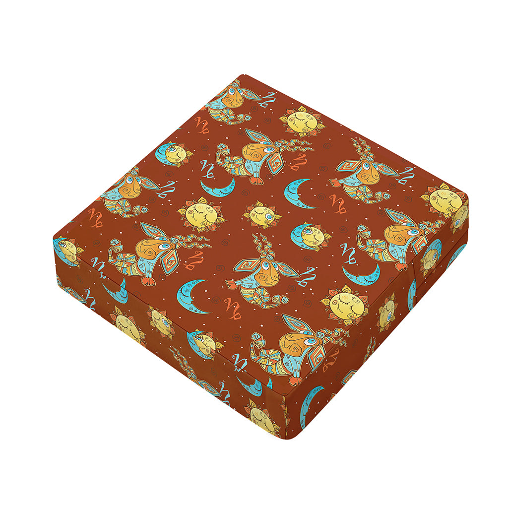 Cute Cartoon Capricorn Pattern Print Outdoor Seat Cushion Cover