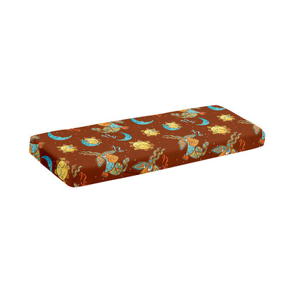 Cute Cartoon Capricorn Pattern Print Piano Keyboard Cover