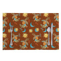 Cute Cartoon Capricorn Pattern Print Placemat