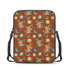 Cute Cartoon Capricorn Pattern Print Rectangular Crossbody Bag